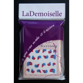 Water Tattoo Nail Art Stickers Feather Mania/III/, Pack of 10 Beautiful Feathers for Bright Manicure