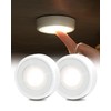 EZVALO LED Puck Lights, Rechargeable Battery Touch Light, 2.5'' Mini
