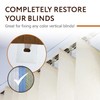 Impresa Clear Vertical Blind Repair Tabs - 50 Clear, Stick-On