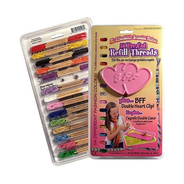 My Friendship Bracelet Maker Refill Threads with Replacement Clip