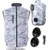 JATEN Air Conditioned Work Clothes, Air Cooling Vest, With Fan,
