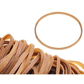 KAPSING Pack of 100 Rubber Bands, Wide 60 x 3 mm, Elastic Rubber Bands, Round Rubber Bands, Household Rubber Rings, Large for Home, Work, Office