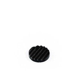 Hikari Wave Rubber Black 0.8 x 0.1 inch (20 mm) x 0.1 inch (3 mm), 4 Sheets KWR20-1