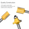 15-Piece Milling Cutter Set for Routers, Multi-Purpose Carbide Cutter 6.35