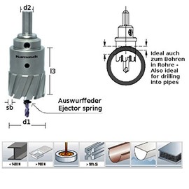 Karnasch KARNASCH Power-Max 55 Super Heavy-Duty Jigsaw with Carbide, Durchmesser Ø d1=28mm, 1