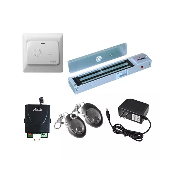 Visionis Magnetic Door Lock Access Control Wireless Receiver and Remote