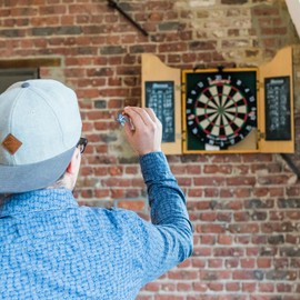 M METERXITY 6 Pack Standard Dart Flights - Flight Thick Geometric Pattern Apply to Soft Tip Steel Tip (Dark Blue)