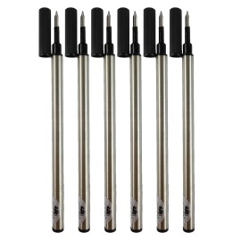 Gullor Refills Fit Jinhao Rollerball Pen, Black Ink, 0.5mm, Set of 10 PCS
