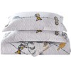 Royal Hotel Bedding Ayat Birds Oversized Coverlet Set, Luxury Printed