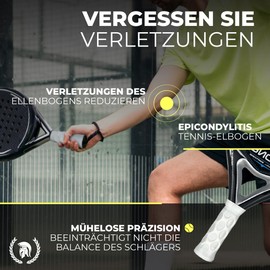 Grip Padel Antivibration | Includes Grip, Ring and 3 Straps for Easy Installation | Padel Accessories for Men and Women | Anti-Vibration Grip for Padel Racket | Octagonal Padel Grip