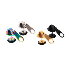 FOMIYES 4pcs Creative Dumbbell Earrings Titanium Steel Unique Fashion Eardrop Jewelry for Women Men Lightweight Durable Colorful Design for Parties Daily Wear Random Color