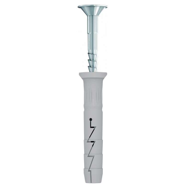 M6 Hammer Type Solid Wall Fixings, 6x80mm Wall Plug and