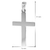 trendor Men's Necklace with Cross Pendant 925 Silver Cross Chain