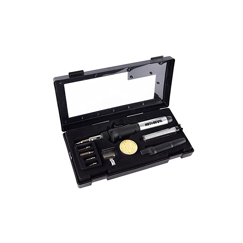 Hot Devil Blow Torch and Soldering Iron Kit 10-Pieces