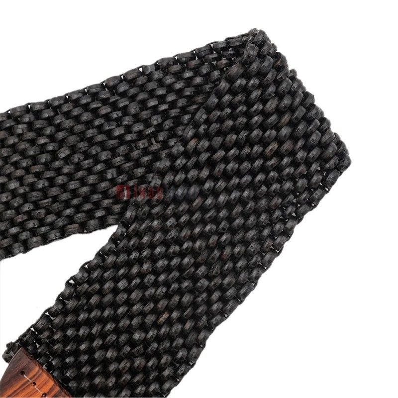 IndoMode Black Color Handcrafted Coconut Shell Elongated Beads Elastic BALI