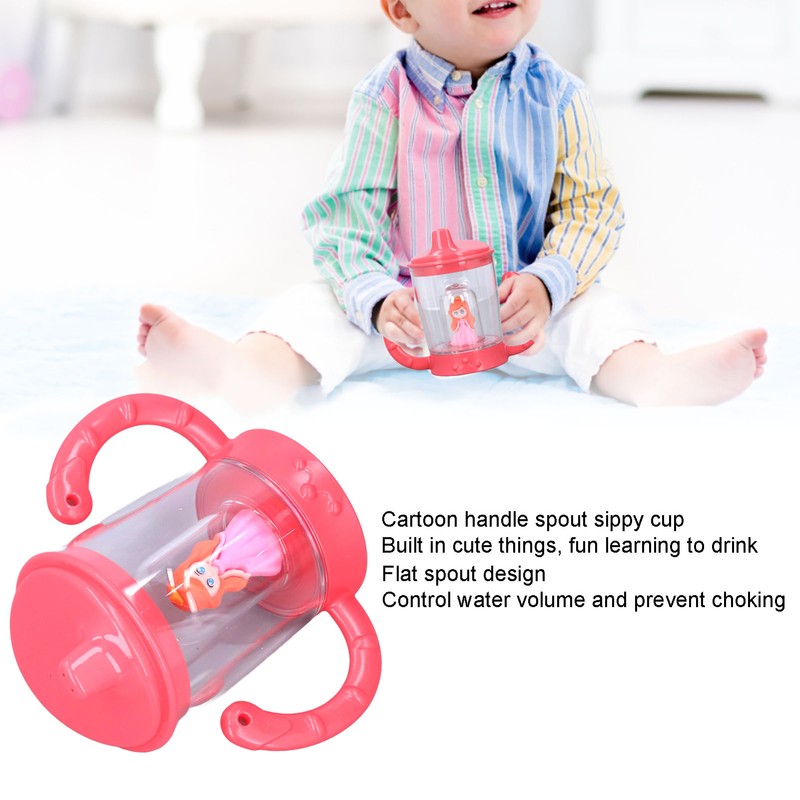 150ml Baby Learning Drink Cup Leak Proof Detachable Handle Spout