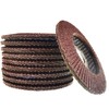 10 x Flap Discs 60 Grit Angle Grinder 4.5" (115mm)