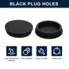 sourcing map 1 Pcs Black Plug Holes, Waterproof Rubber Button
