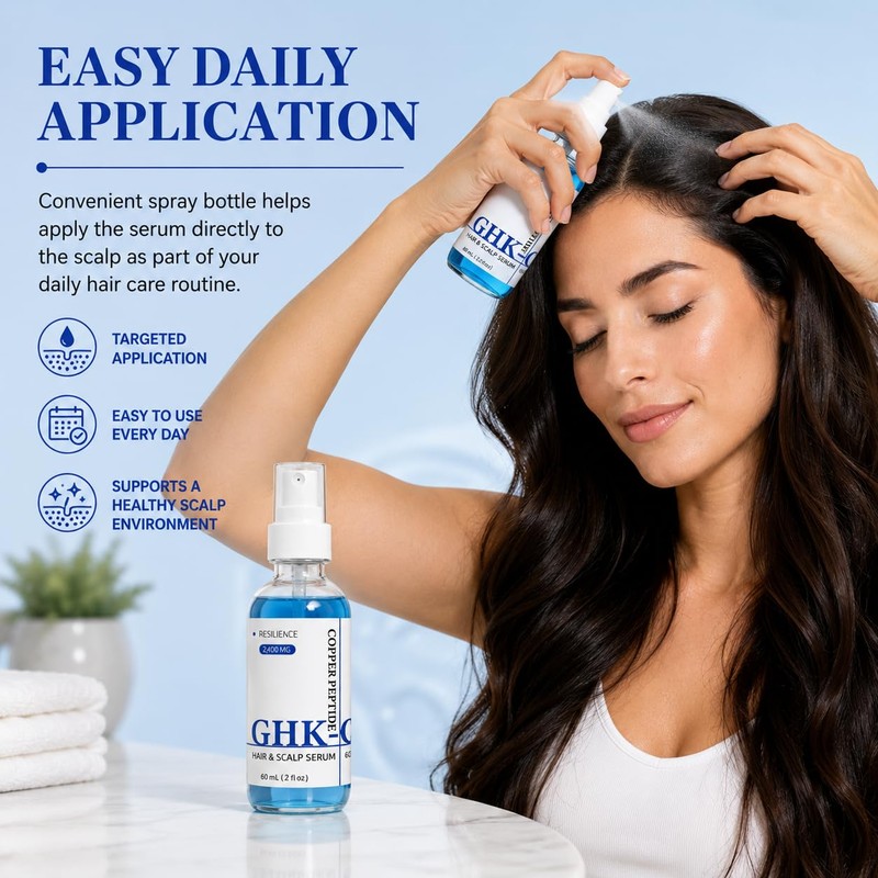 GHK-Cu Peptide Hair Serum, Copper Peptides for Hair Growth Support