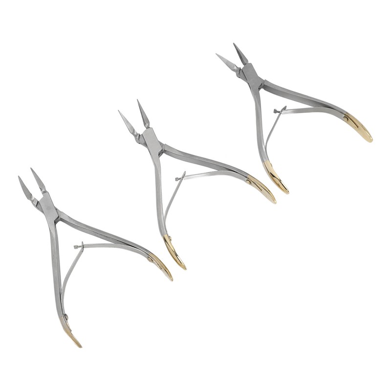 3pcs Residual Root Forceps Set Stainless Steel Dental Root Fragments