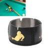 Cigar Ashtray Tabletop Round Stainless Steel Ash Tray PU Leather
