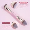 Maange 6pcs Brochas Maquillaje Doble Punta Set Multi Usos Estuche