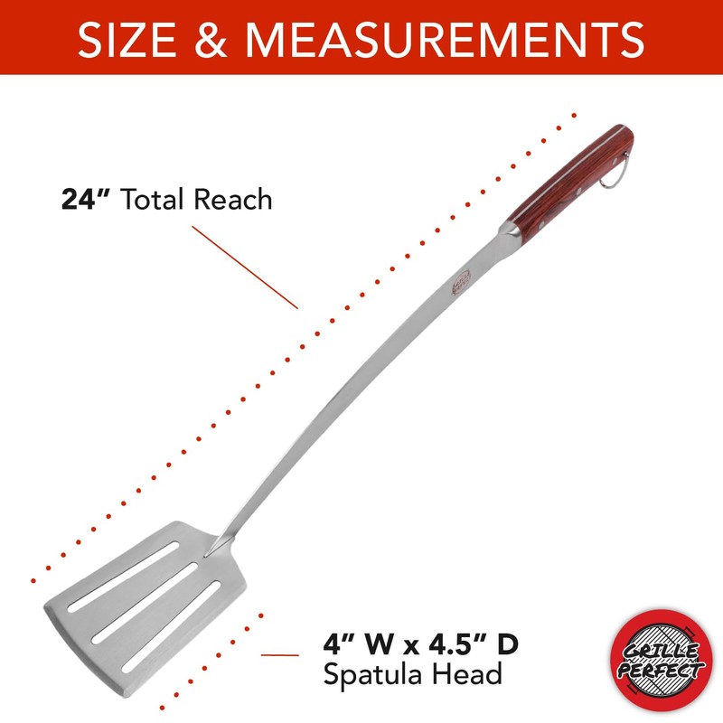 Grill Spatula 24-inch Super Long for Grilling Barbecue Griddle and