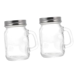 KICHOUSE 2Piezas Botellas de Condimentos de Vidrio Sal y Pimienta Especieros Bbq Contenedores de Especias con Tapa Utensilios de Cocina Rociadores de Sabor