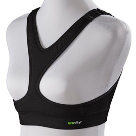 Bravity Women Anti-Wrinkle Cleavage Sleep Bra/Seamless & Adjustable Black Size Medium