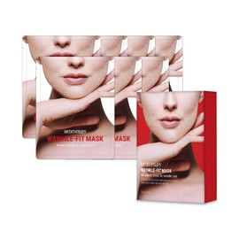 MEDITHERAPY Wrinkle fit Korean Mesh Sheet Masks (7EA), Collagen Mesh Sheet Mask for Glowing Skin, Daily Facial Mask, Hyaluronic acid Facial Mask, Korean Skincare
