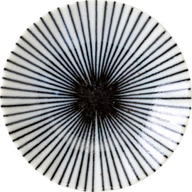 Minorutouki Komai 80 Chrysanthemum Bean Plate, Line Tokusa Blue