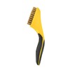 100% Brass Wire Brush | 8 Inch Handle | Rubber