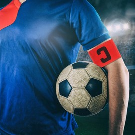 Kisangel 6 Piezas Bandas Capitanes del Equipo De Futbol Bandas De Capitan Mark Balon De Futbol Brazalete De Lider Deportivo Brazaletes Resistentes Al Desgaste Carta Nylon Utensilios