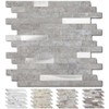 Yipscazo 1 - Sheet Peel and Stick Stone Metal Tile