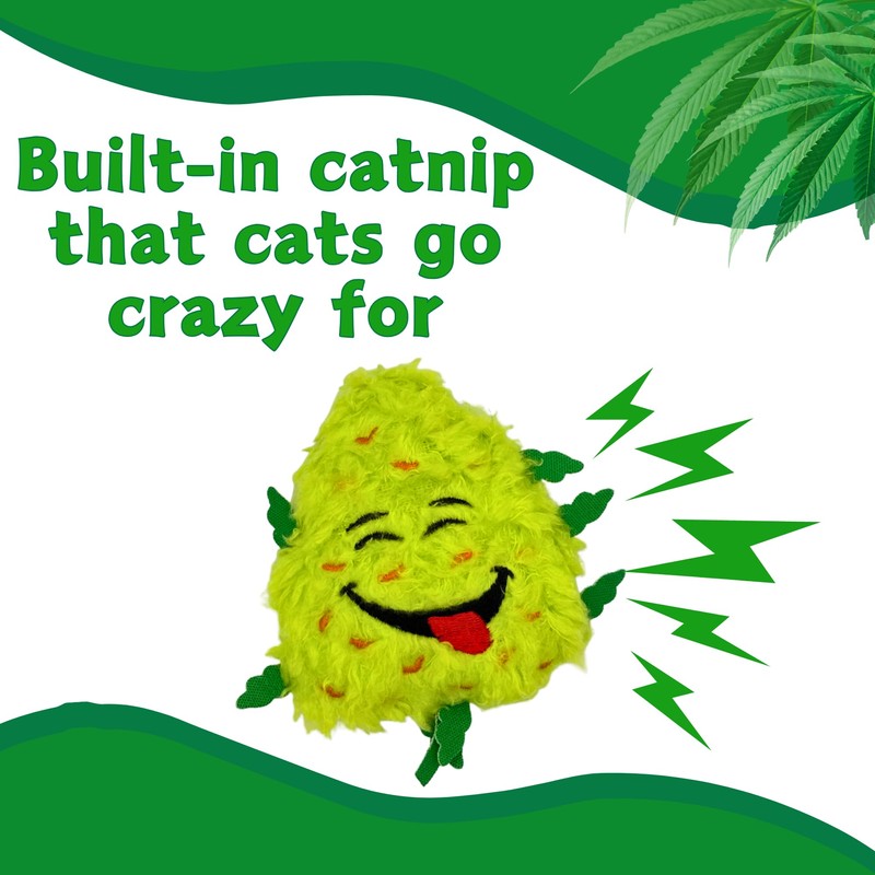 My Name is Bud Jr, Funny Catnip Weed Nug Cat