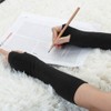 Allegra K Black Long Fingerless Typing Writing Gloves Winter Arm