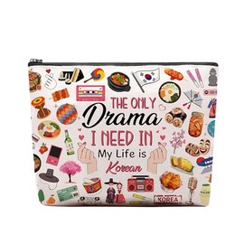 Bolsa de maquillaje de viaje, regalos de viaje para mujeres, niñas, amigas, regalos para viajeros, Coreano                                            