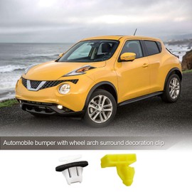 Juego de 40 clips de sujeción de plástico para rueda de coche, compatible con Juke 76847JG00A 76882JG10A