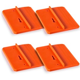 KAJAWIS 4 x Regips Werkzeug G-K Holder Plasterboard Regips, Orange, Bioplastic, 58 g, 120 mm, Drywall Mounting Tool, Ceiling Mounting, Wall Mounting, Precise Stabilisation