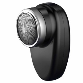 Portable Handheld Electric Groomer Pocket Size Rechargeable Washable Dual Head Handheld Electronic Beard Cutter Black