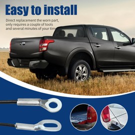 JUUDDENPARTS 6730A089 Tailgate Strap Wire Cable, Replacement for Mitsubishi L200 2016-2018