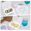 Pack of 6 Mini Rectangular Plastic Boxes, 10.5 x 7.5