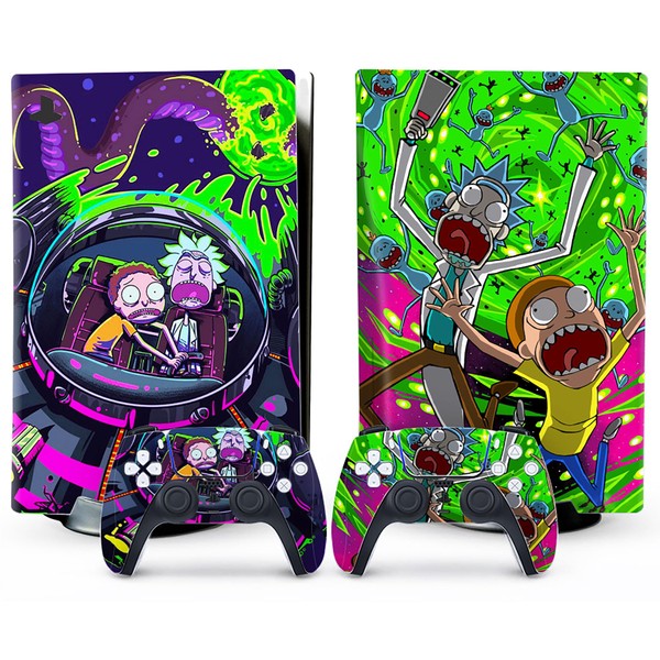 Anime Style PS5 Wrap Set - Complete PS5 Skin for