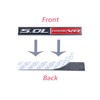 2X 5.0L Coyote V8 Emblems Side Rear Decal Fender Badge