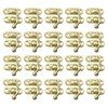 Sscon 20Pcs Mini Vintage Lock Clasp Right Latch Antique Metal