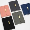 Vegan Leather Notebook for Women Men 200 Pages Lined Journal