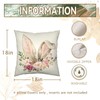 Cryfox Easter Bunny Pillow Covers 18x18 Inch Set of 2