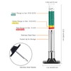 GODESON 88702 Smart Color Coded Tire Tread Depth Gauge 2