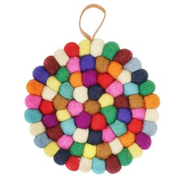 Trivet Felt Ball Colorful
