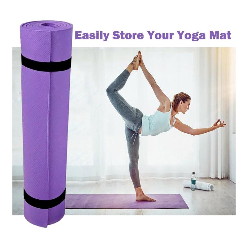 Risipu Yoga Mat Strap Slap Band, One Snap Keep Exercise